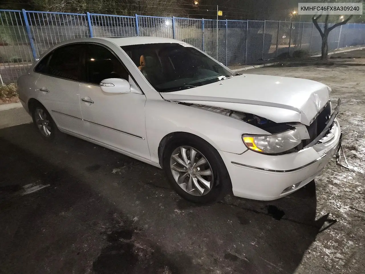 2008 Hyundai Azera Limited VIN: KMHFC46FX8A309240 Lot: 61991306