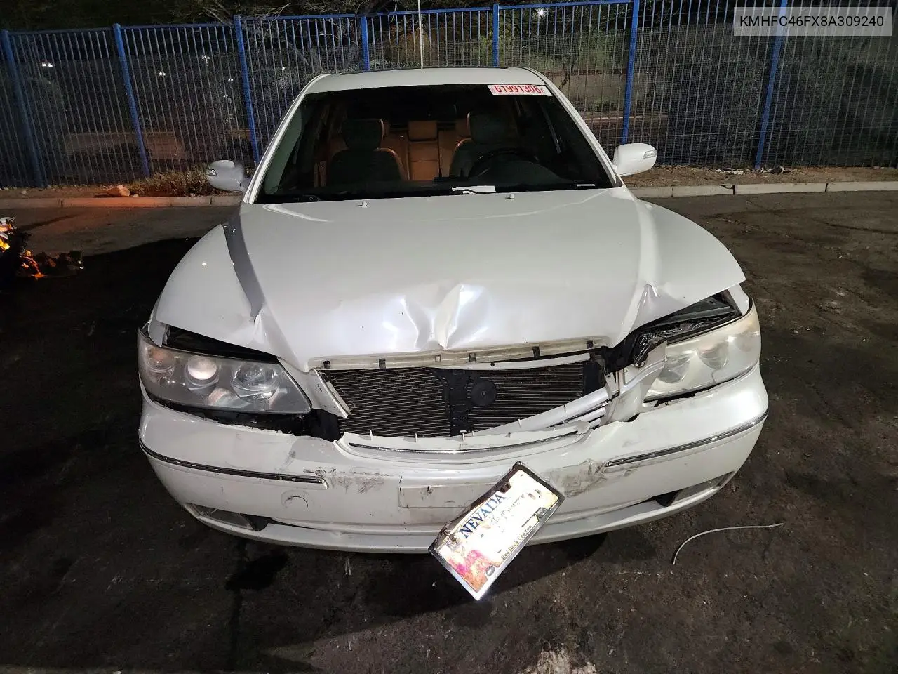 2008 Hyundai Azera Limited VIN: KMHFC46FX8A309240 Lot: 61991306