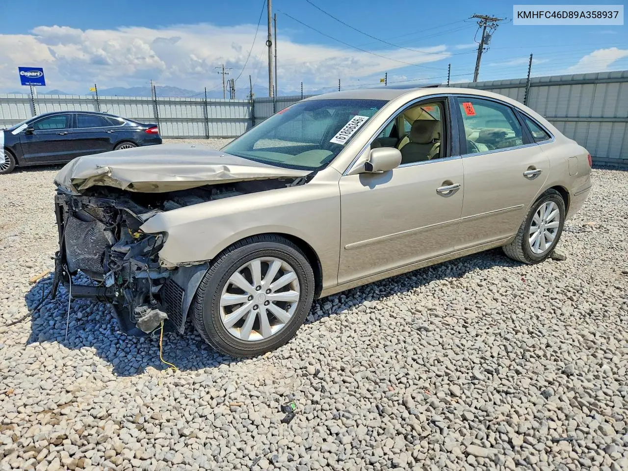 2009 Hyundai Azera Gls VIN: KMHFC46D89A358937 Lot: 61866346