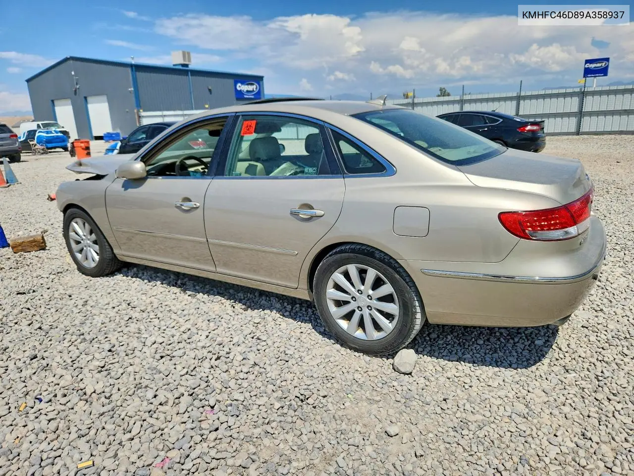 2009 Hyundai Azera Gls VIN: KMHFC46D89A358937 Lot: 61866346