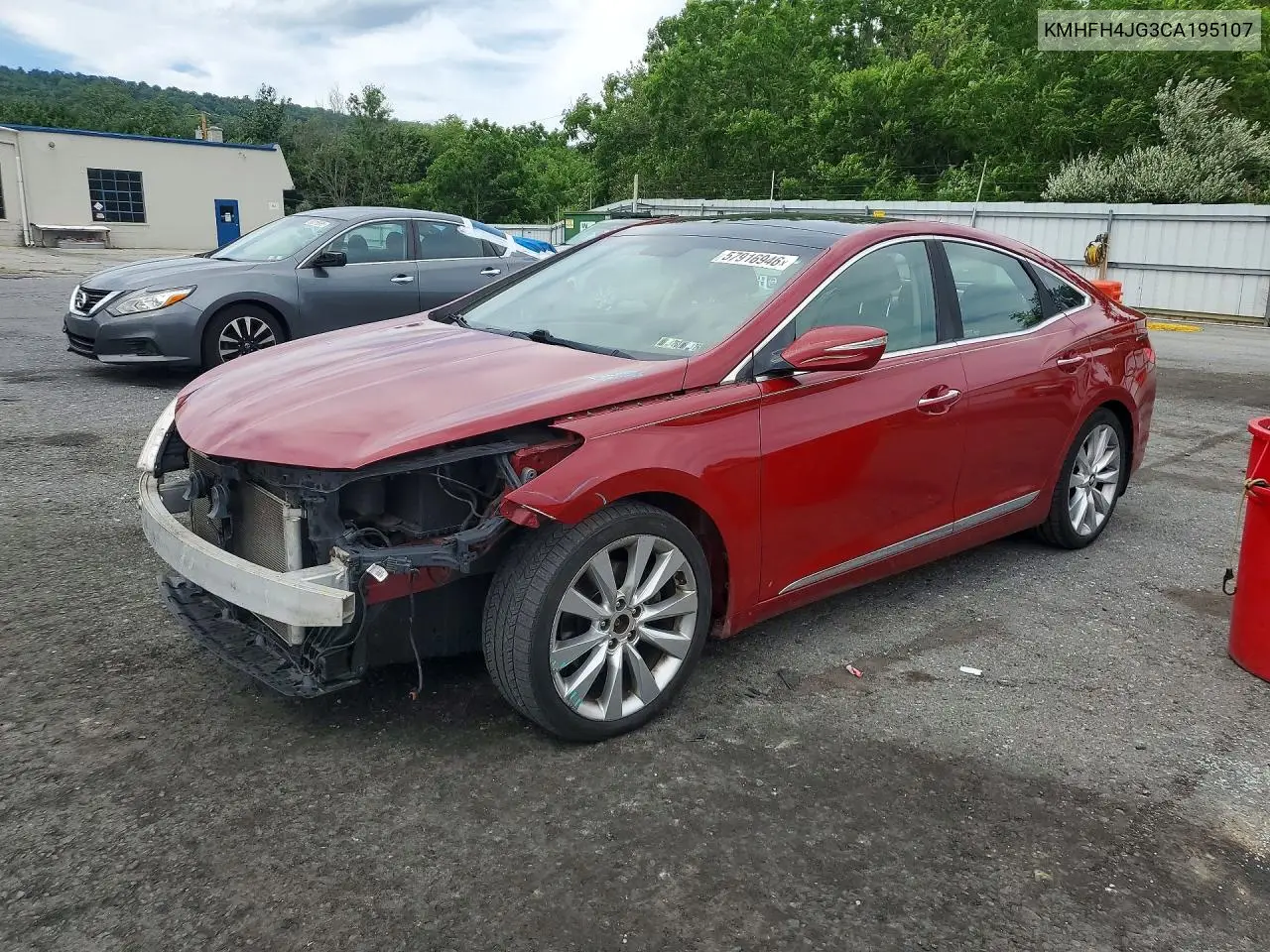 2012 Hyundai Azera Base VIN: KMHFH4JG3CA195107 Lot: 57916946