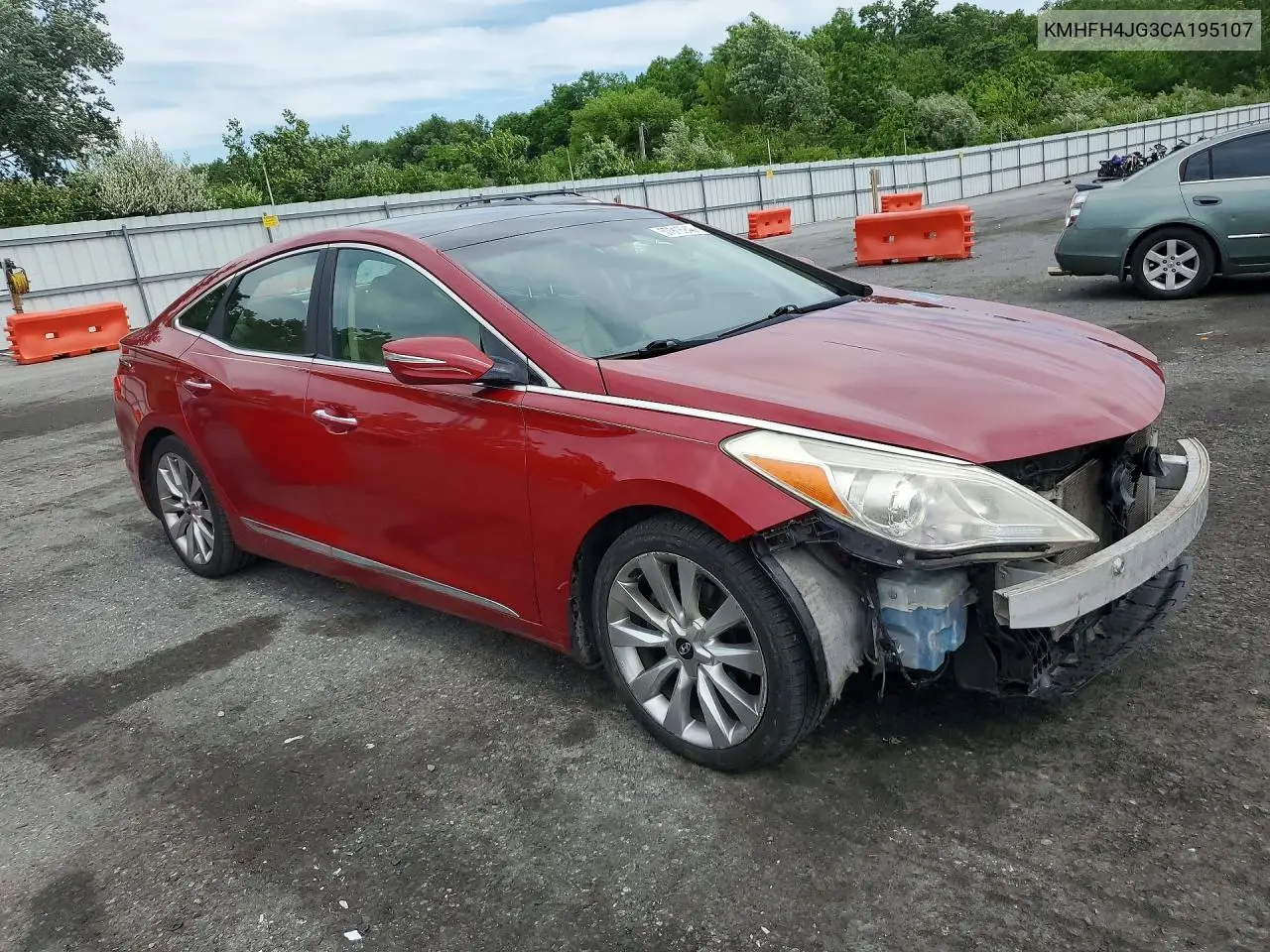 2012 Hyundai Azera Base VIN: KMHFH4JG3CA195107 Lot: 57916946