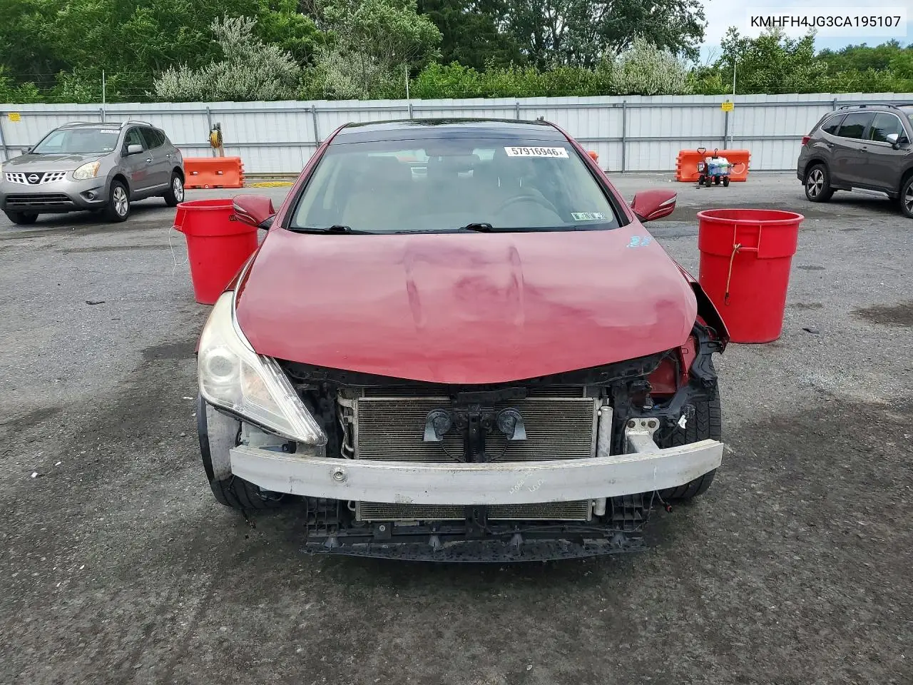 2012 Hyundai Azera Base VIN: KMHFH4JG3CA195107 Lot: 57916946