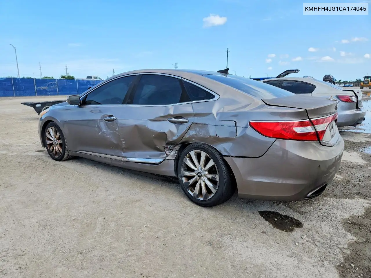 2012 Hyundai Azera Base VIN: KMHFH4JG1CA174045 Lot: 58713956