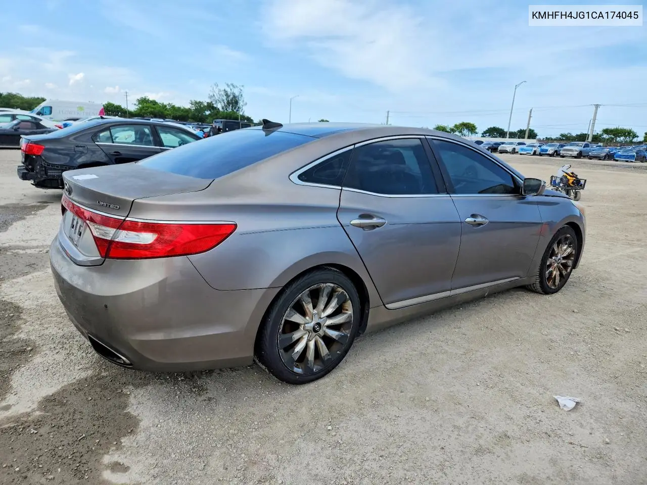 2012 Hyundai Azera Base VIN: KMHFH4JG1CA174045 Lot: 58713956