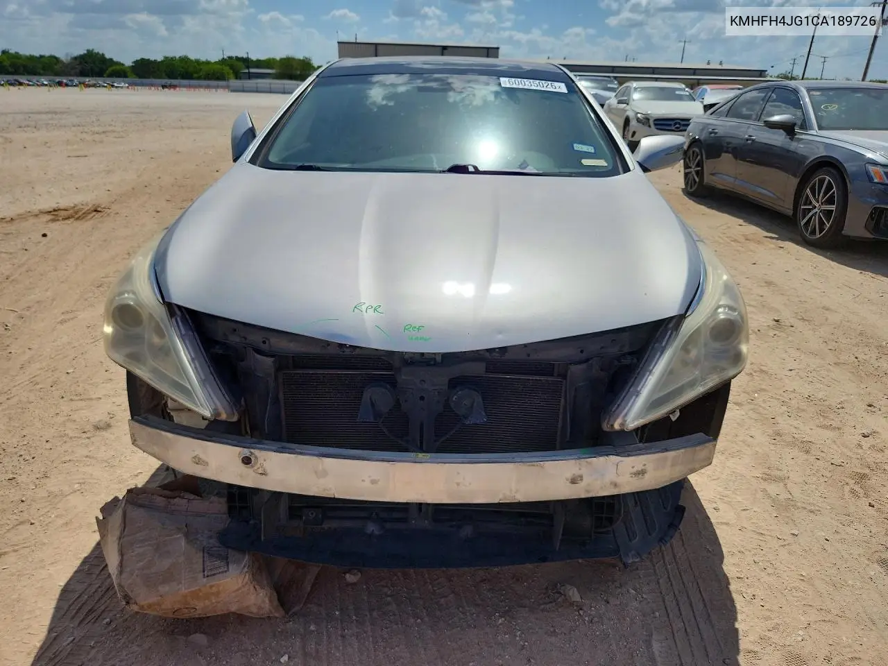 2012 Hyundai Azera Base VIN: KMHFH4JG1CA189726 Lot: 60035026