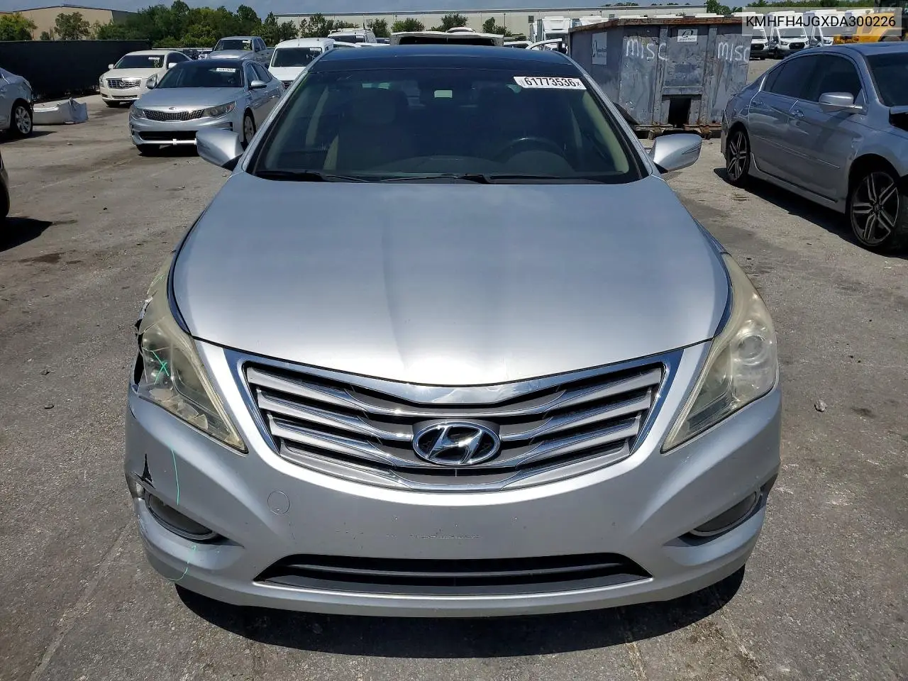 2013 Hyundai Azera Base VIN: KMHFH4JGXDA300226 Lot: 61773536