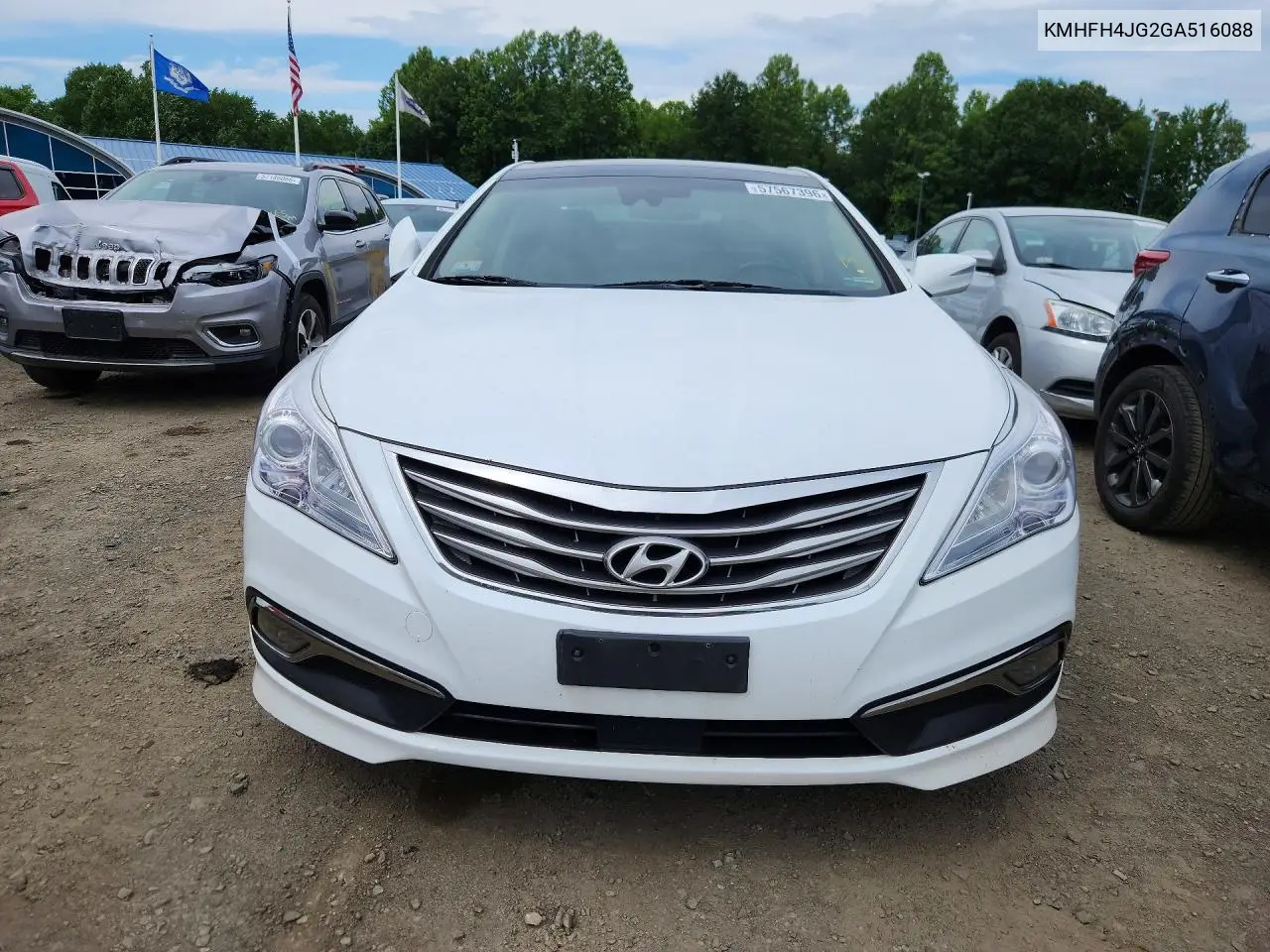 2016 Hyundai Azera Limited VIN: KMHFH4JG2GA516088 Lot: 57567396