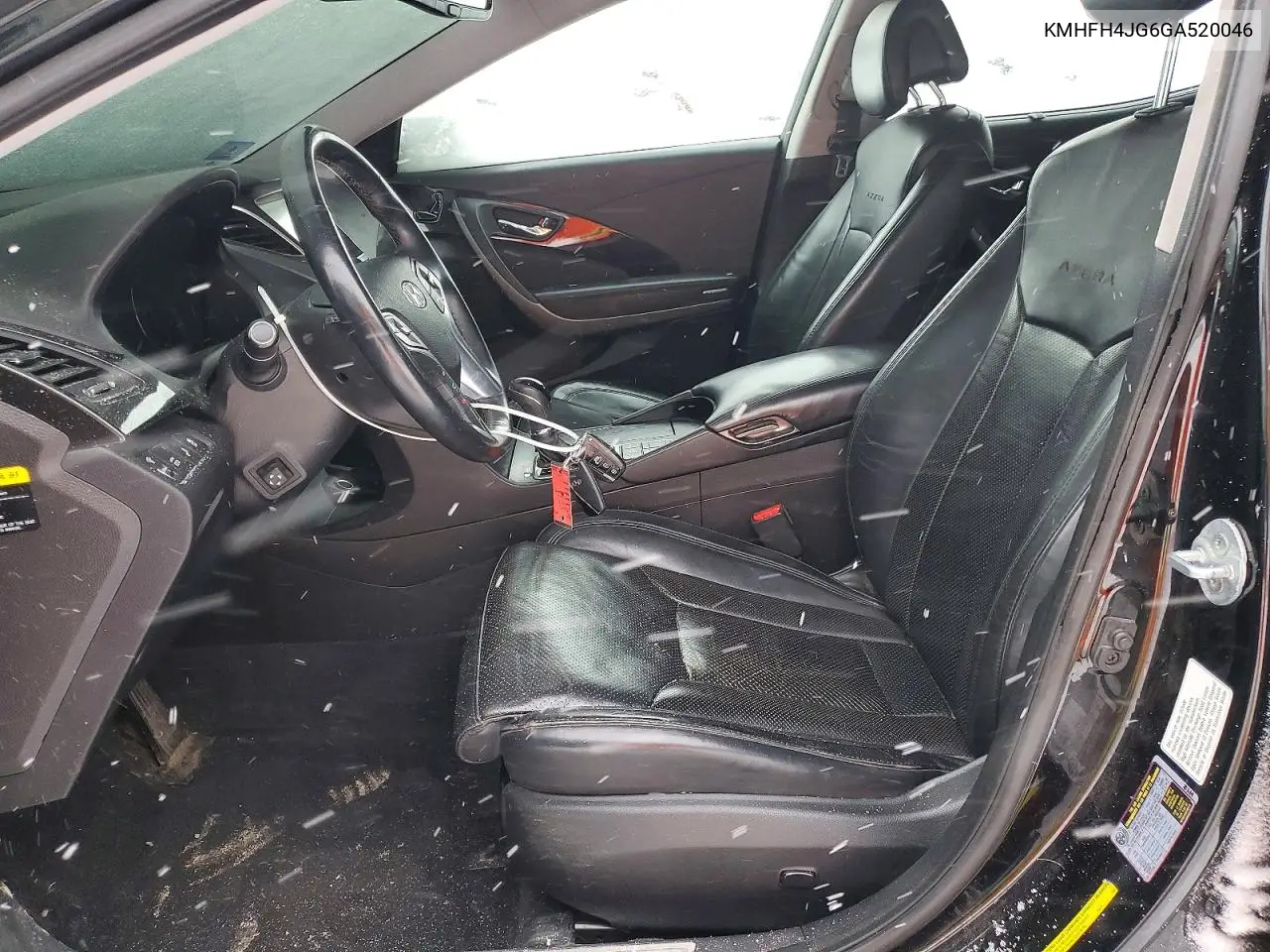 2016 Hyundai Azera Limited VIN: KMHFH4JG6GA520046 Lot: 77676365