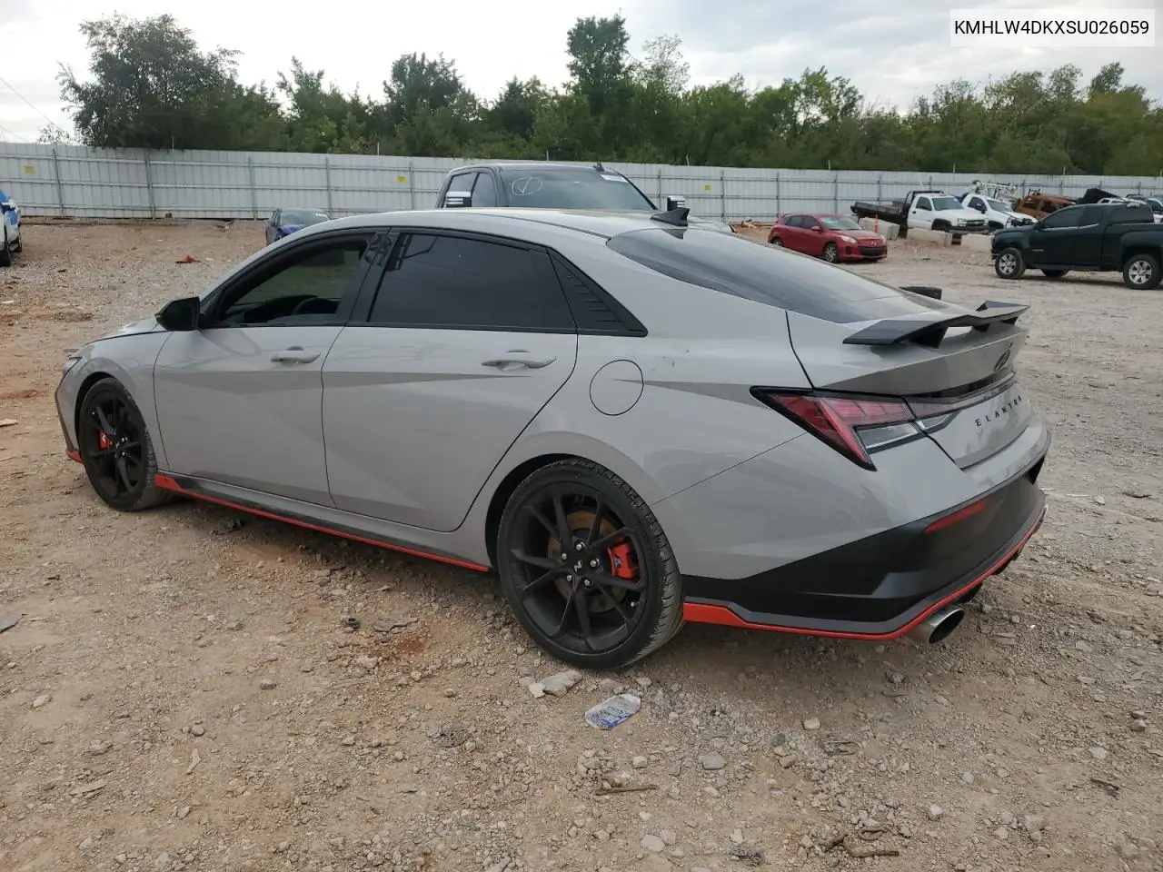 2025 Hyundai Elantra N VIN: KMHLW4DKXSU026059 Lot: 71441205
