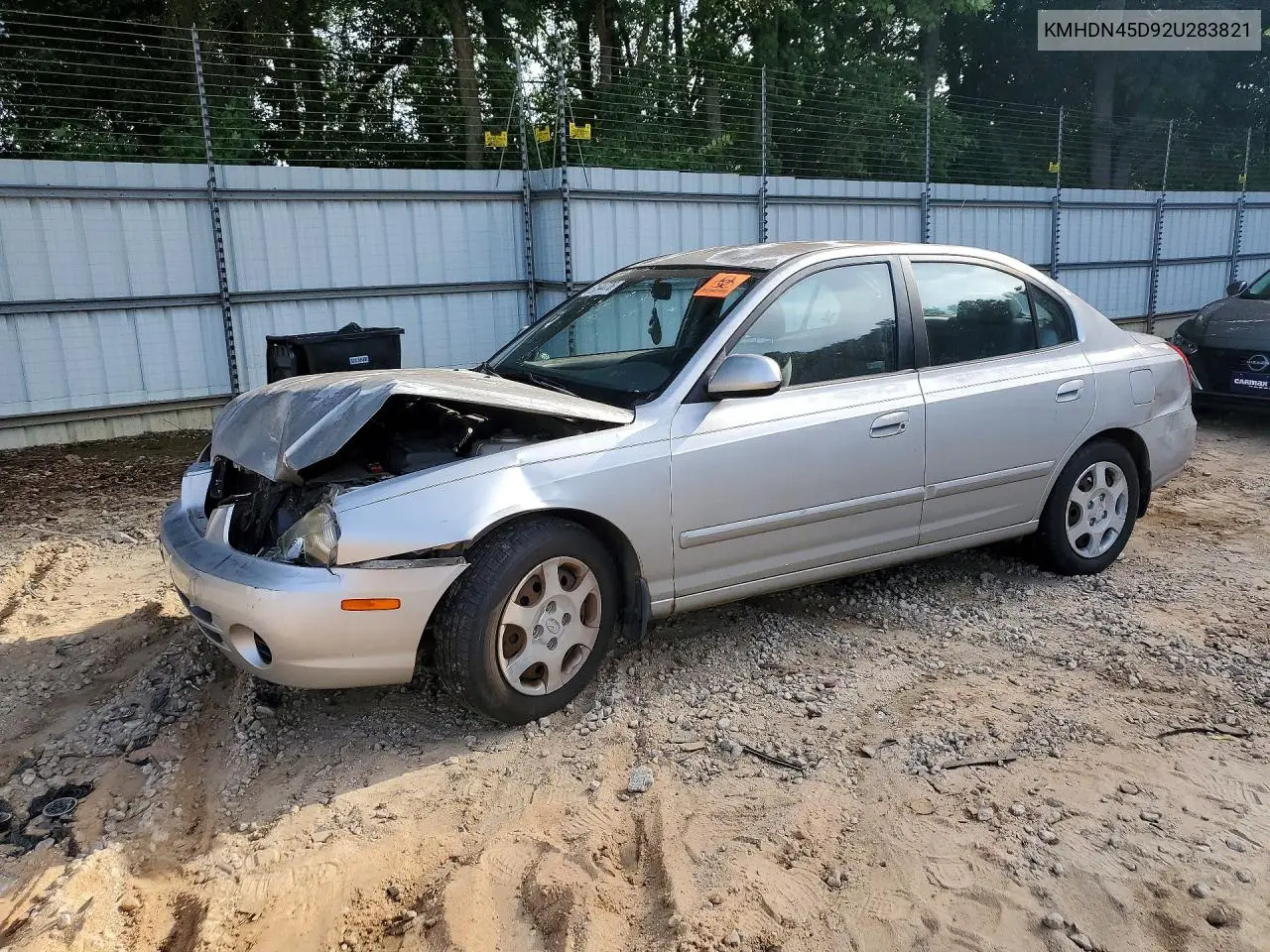 2002 Hyundai Elantra Gls VIN: KMHDN45D92U283821 Lot: 61544776