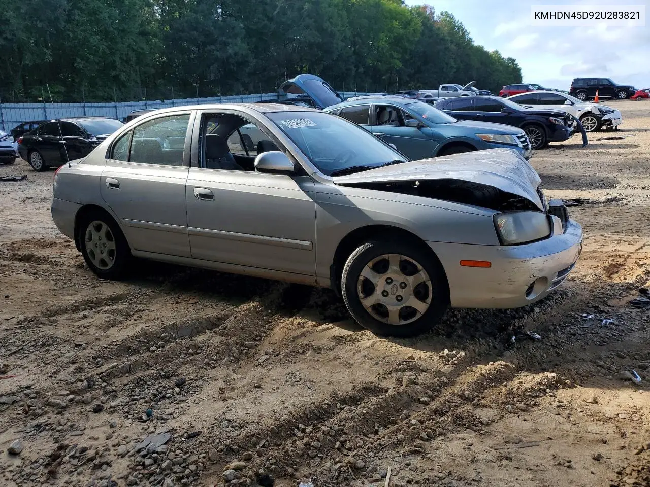 2002 Hyundai Elantra Gls VIN: KMHDN45D92U283821 Lot: 61544776