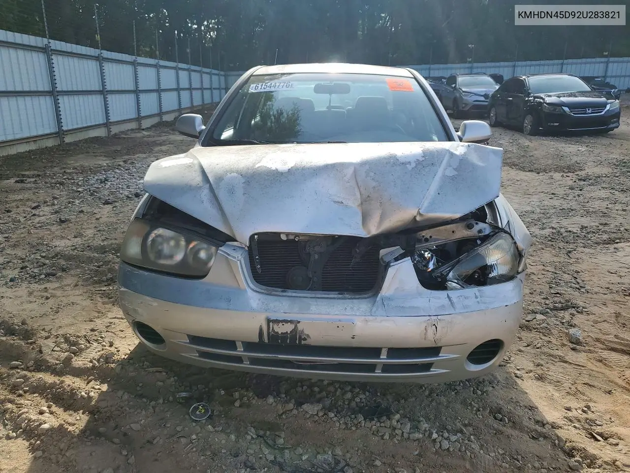 2002 Hyundai Elantra Gls VIN: KMHDN45D92U283821 Lot: 61544776