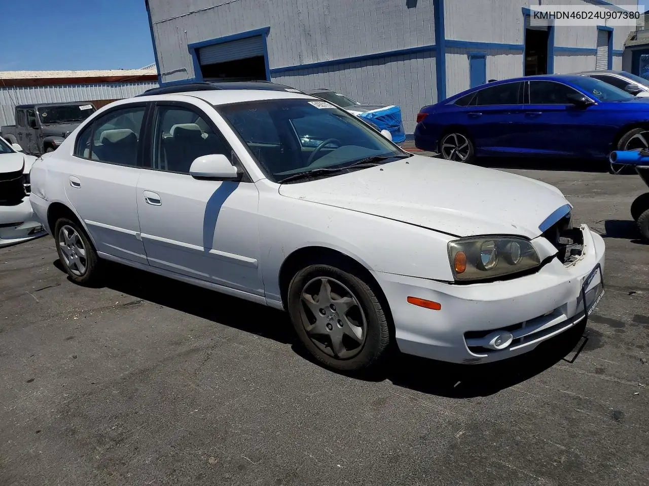 2004 Hyundai Elantra Gls VIN: KMHDN46D24U907380 Lot: 54925116