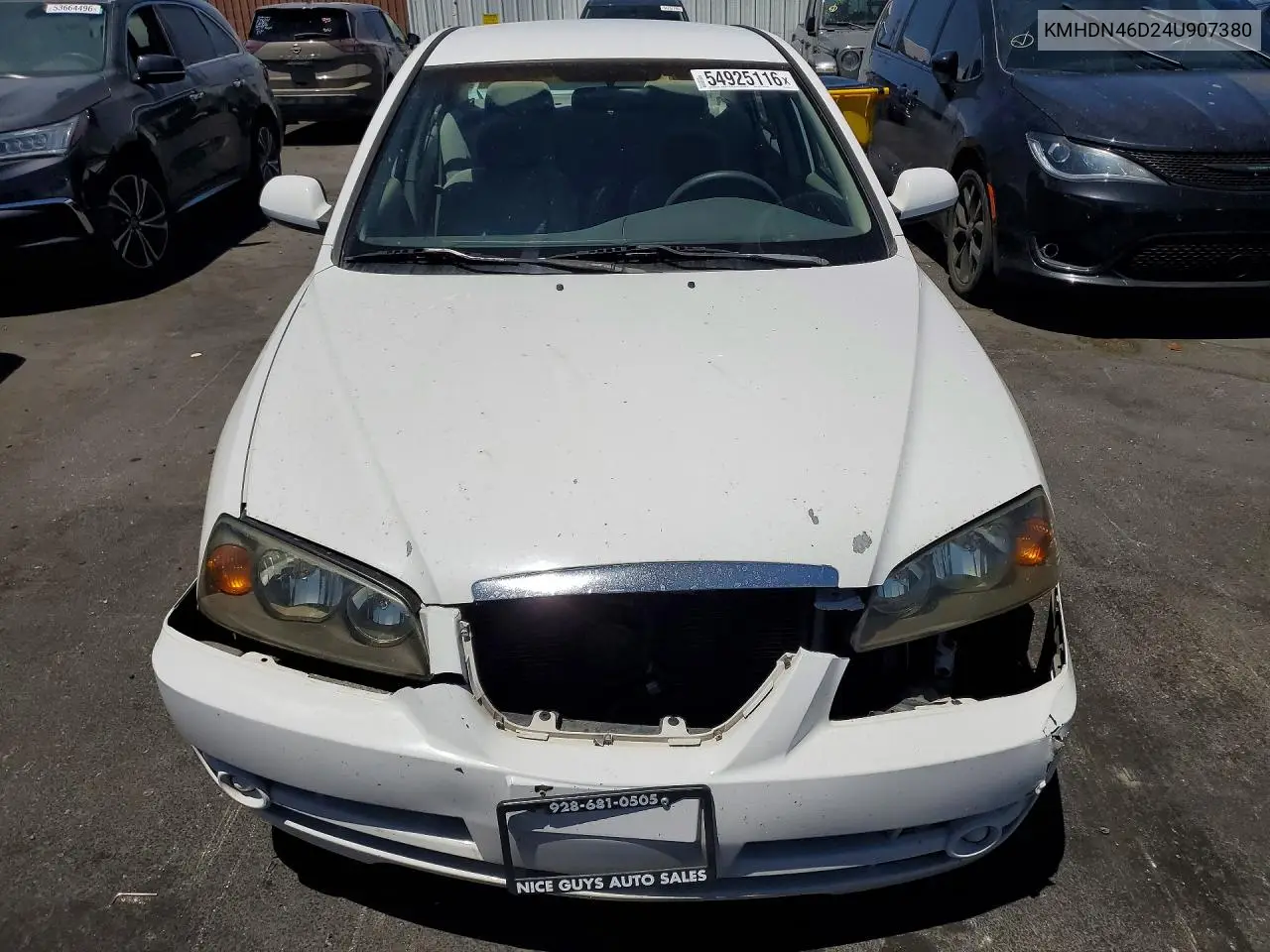 2004 Hyundai Elantra Gls VIN: KMHDN46D24U907380 Lot: 54925116