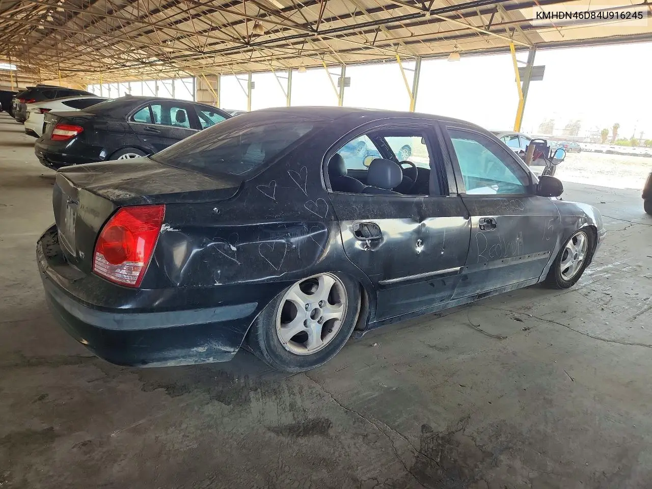 2004 Hyundai Elantra Gls VIN: KMHDN46D84U916245 Lot: 60387296