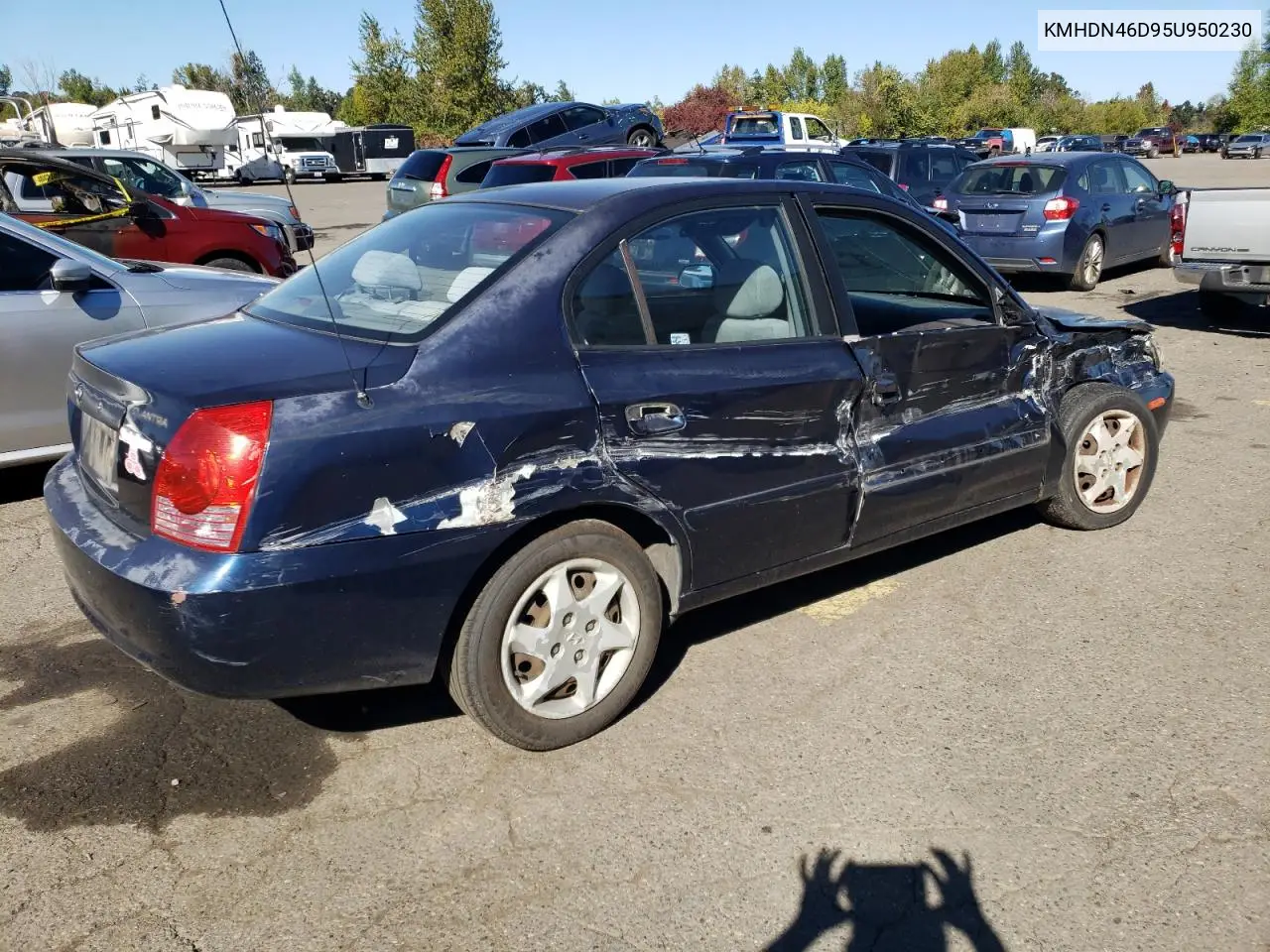 KMHDN46D95U950230 2005 Hyundai Elantra Gls