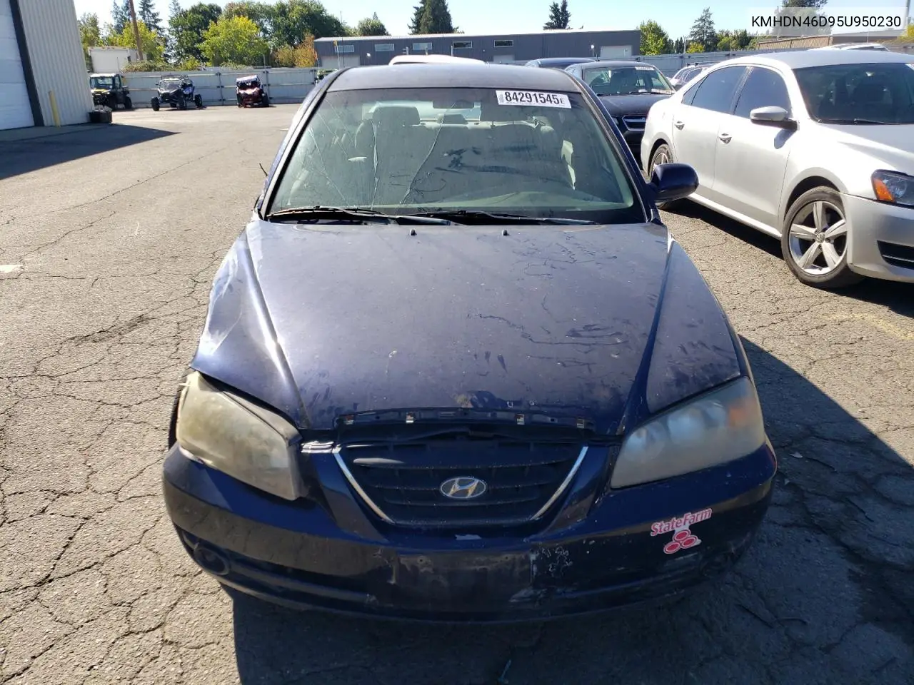 KMHDN46D95U950230 2005 Hyundai Elantra Gls