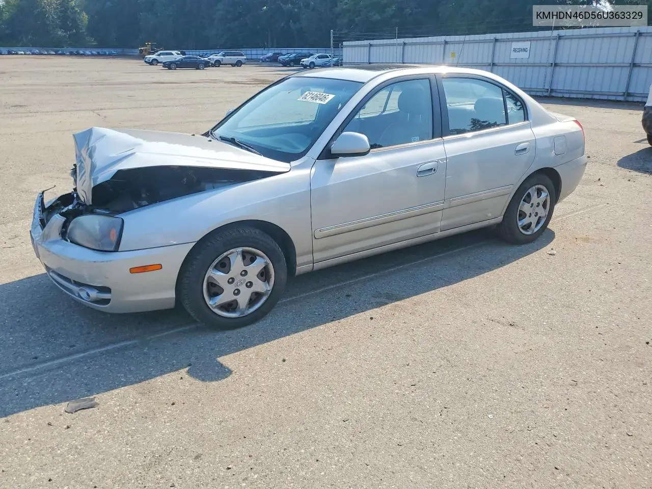 2006 Hyundai Elantra Gls VIN: KMHDN46D56U363329 Lot: 62146046