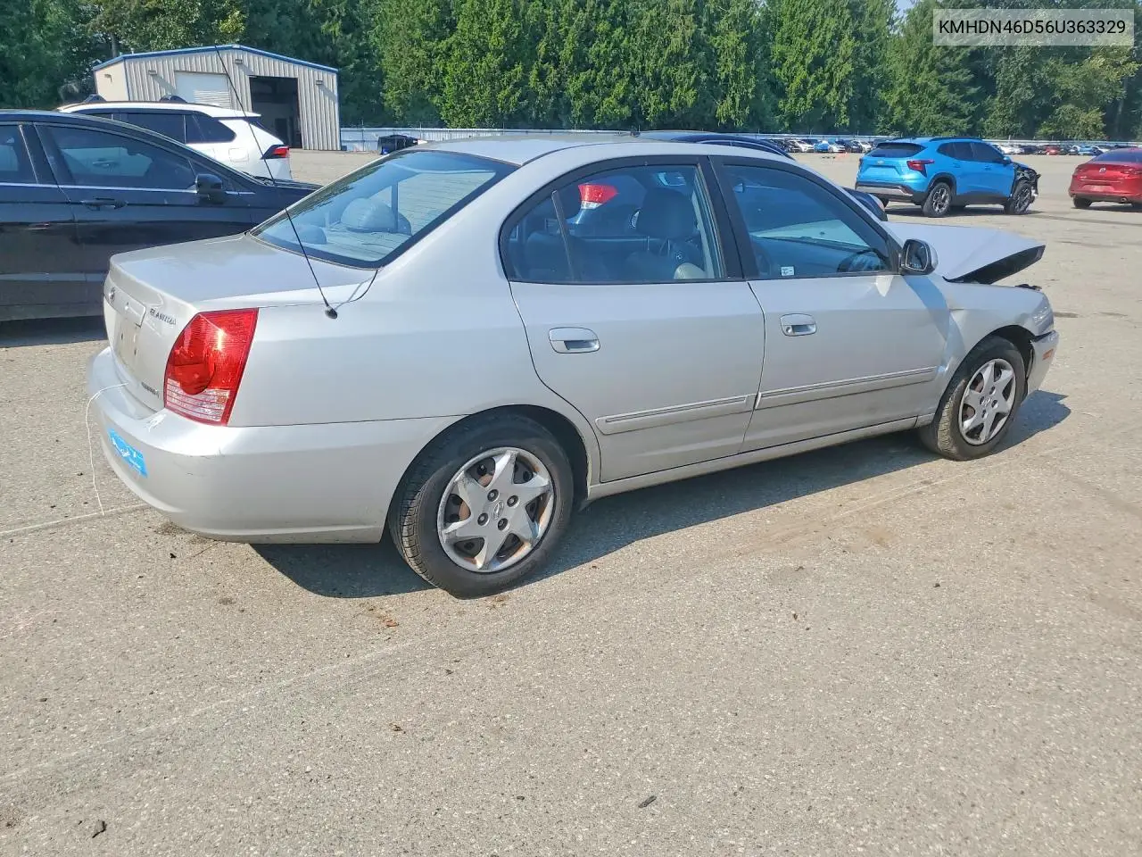 2006 Hyundai Elantra Gls VIN: KMHDN46D56U363329 Lot: 62146046