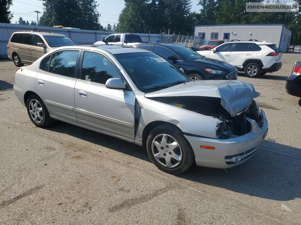 2006 Hyundai Elantra Gls VIN: KMHDN46D56U363329 Lot: 62146046