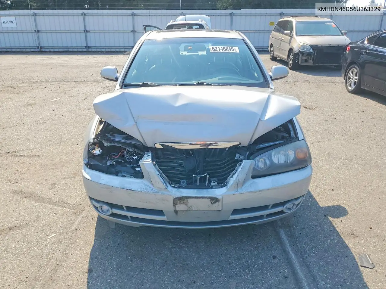 2006 Hyundai Elantra Gls VIN: KMHDN46D56U363329 Lot: 62146046
