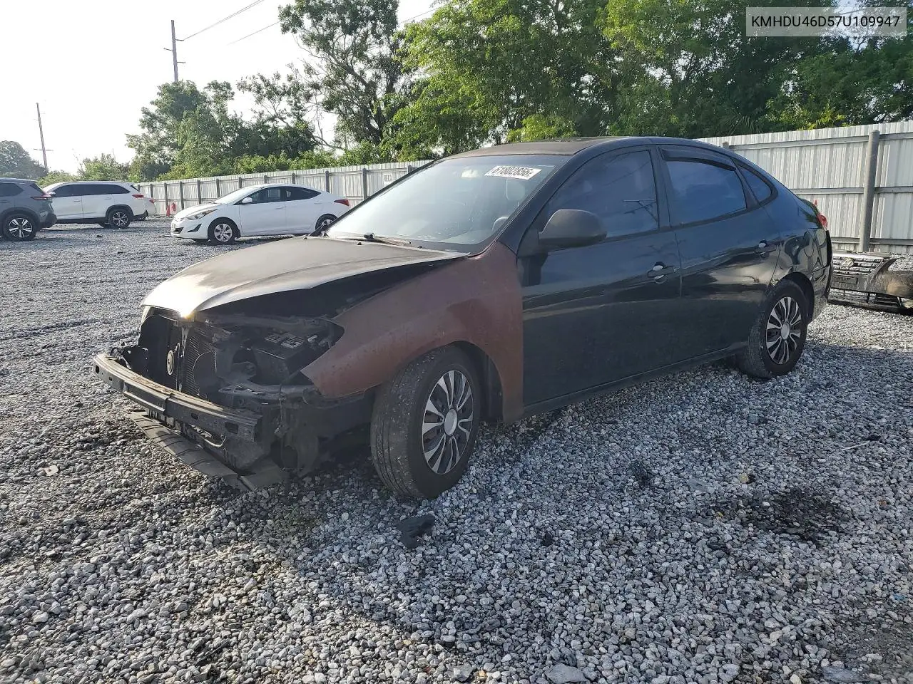 2007 Hyundai Elantra Gls VIN: KMHDU46D57U109947 Lot: 61802856