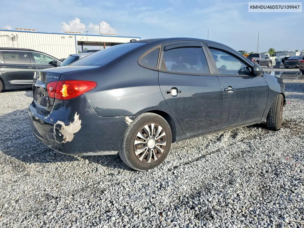 2007 Hyundai Elantra Gls VIN: KMHDU46D57U109947 Lot: 61802856
