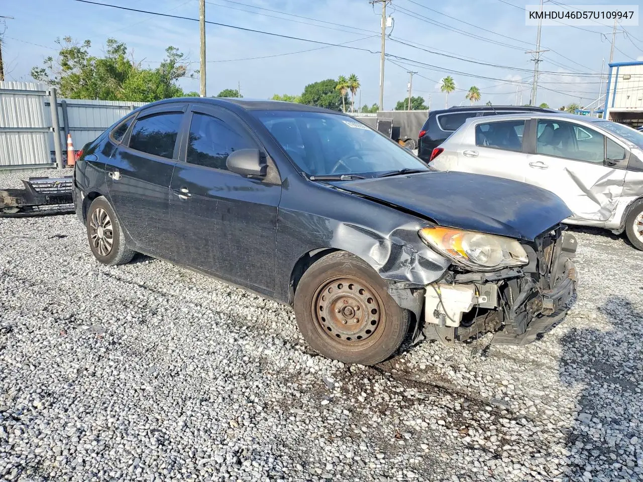 2007 Hyundai Elantra Gls VIN: KMHDU46D57U109947 Lot: 61802856