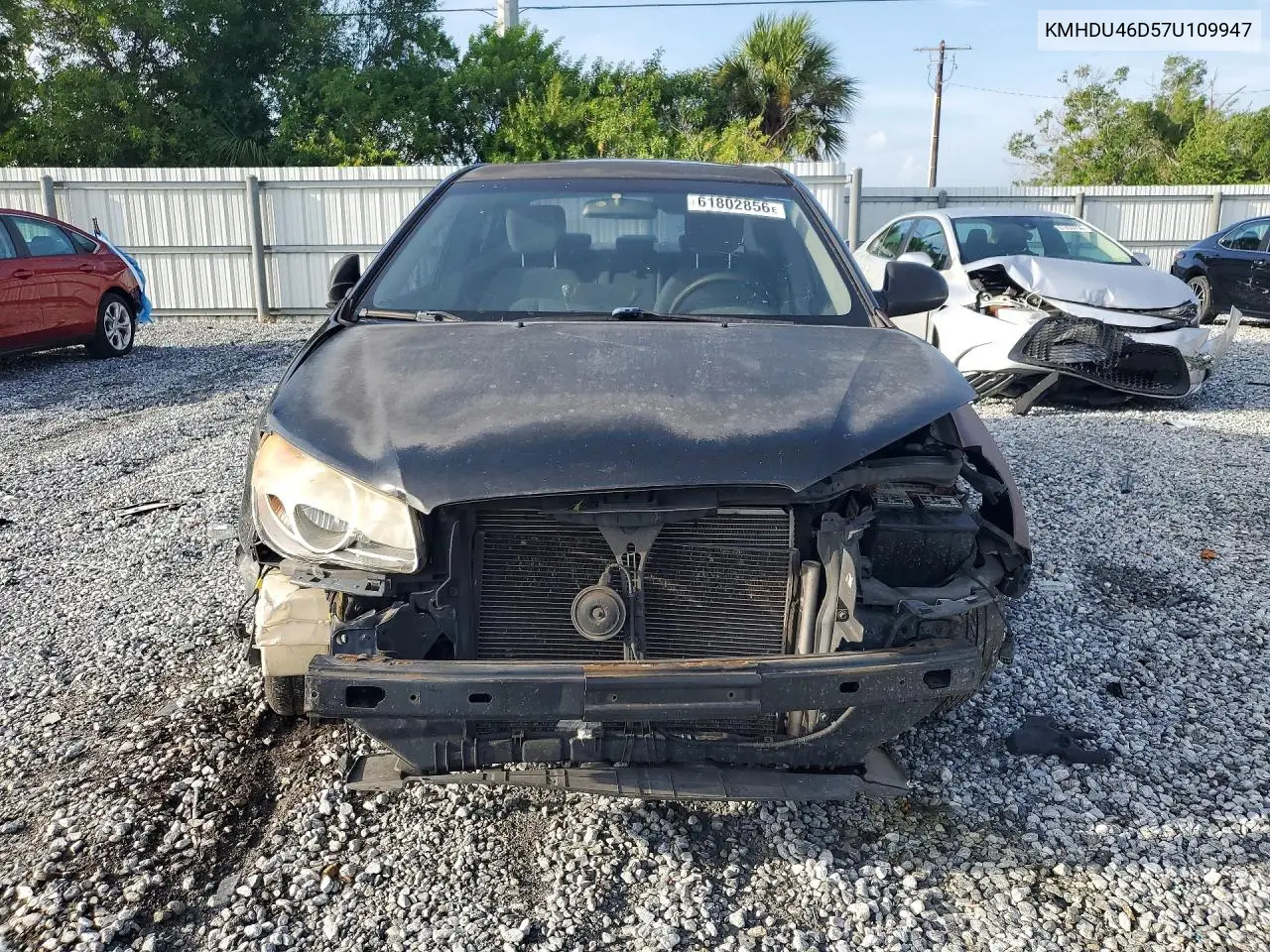 2007 Hyundai Elantra Gls VIN: KMHDU46D57U109947 Lot: 61802856