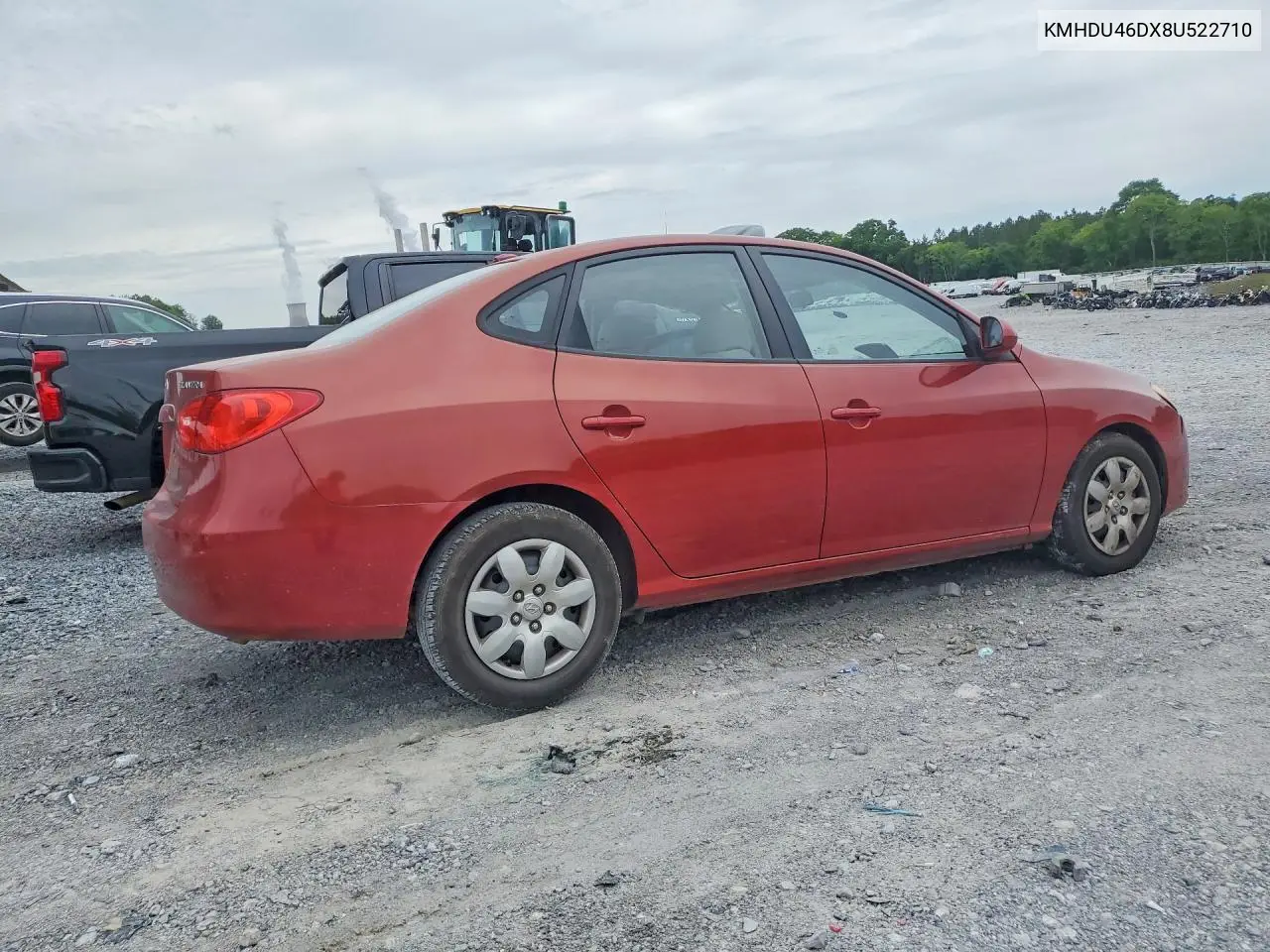 KMHDU46DX8U522710 2008 Hyundai Elantra Gls