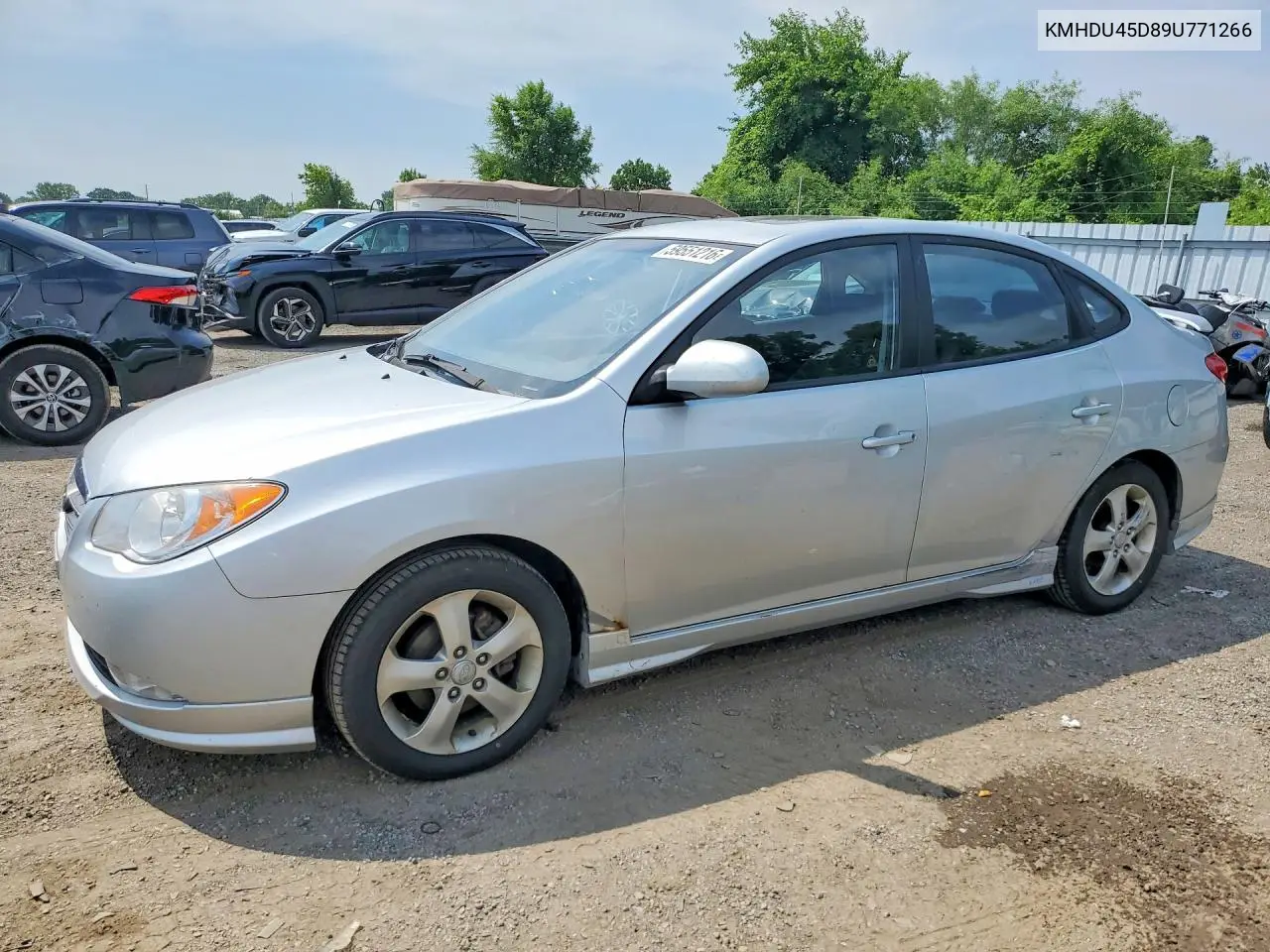 2009 Hyundai Elantra Gls VIN: KMHDU45D89U771266 Lot: 59551216