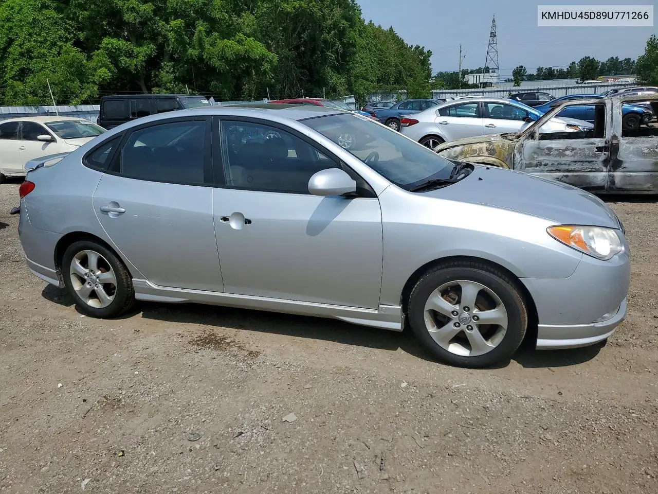 2009 Hyundai Elantra Gls VIN: KMHDU45D89U771266 Lot: 59551216