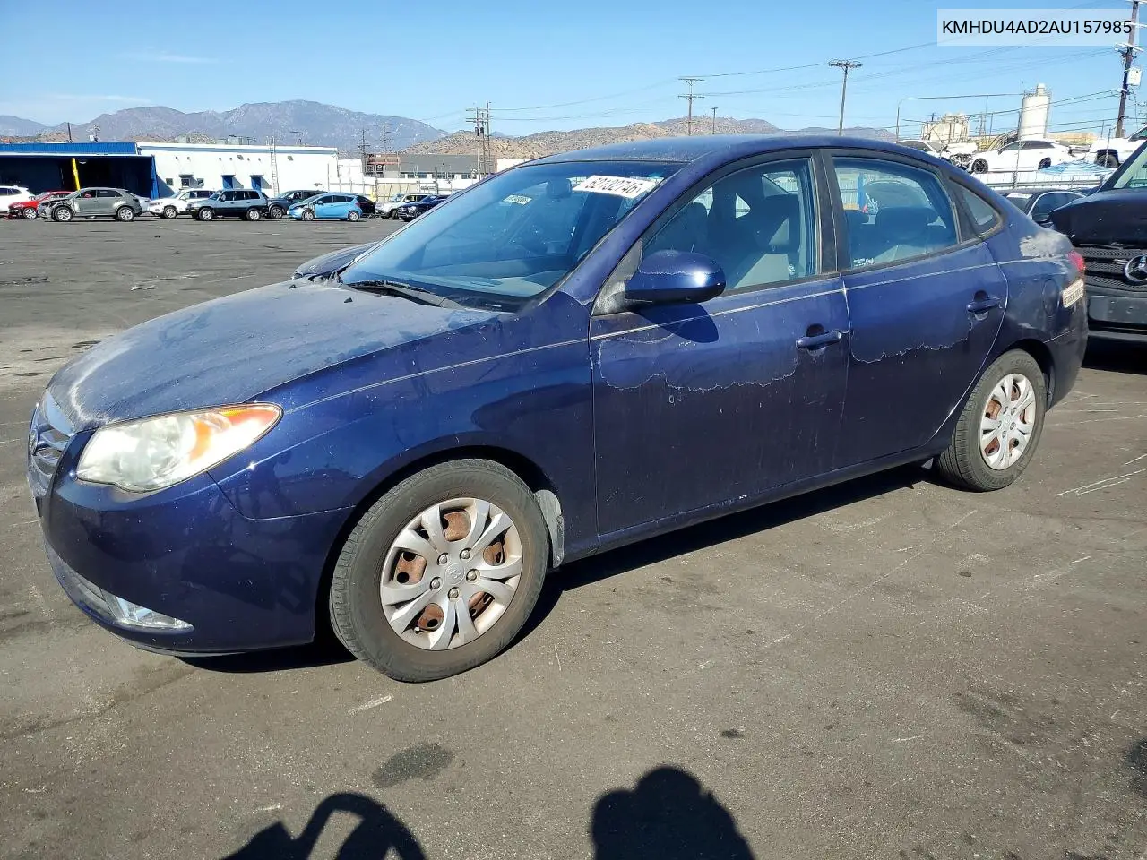 2010 Hyundai Elantra Gls VIN: KMHDU4AD2AU157985 Lot: 62132746