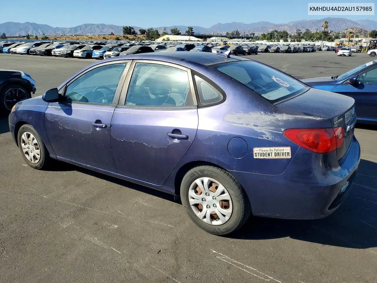 2010 Hyundai Elantra Gls VIN: KMHDU4AD2AU157985 Lot: 62132746