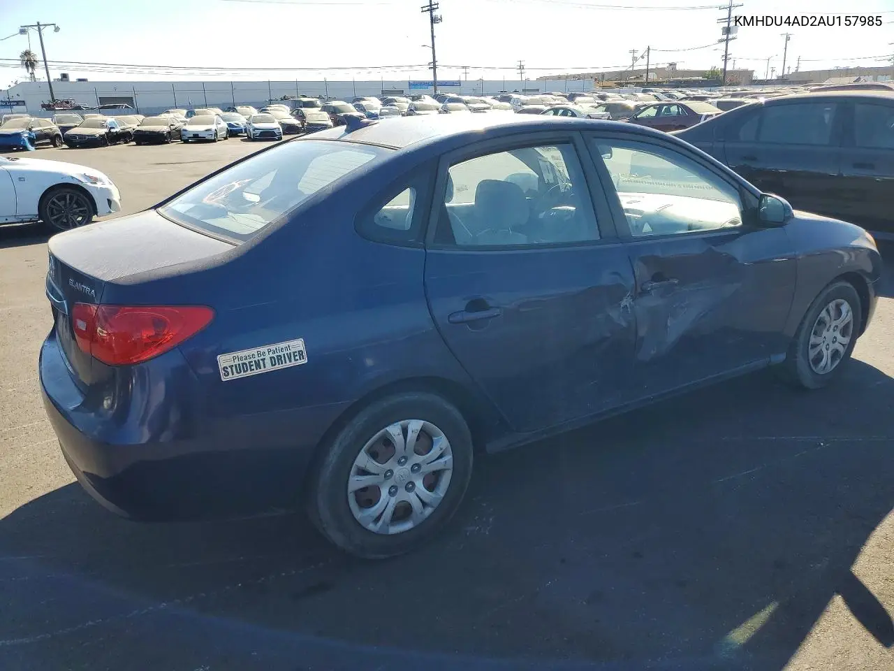 2010 Hyundai Elantra Gls VIN: KMHDU4AD2AU157985 Lot: 62132746