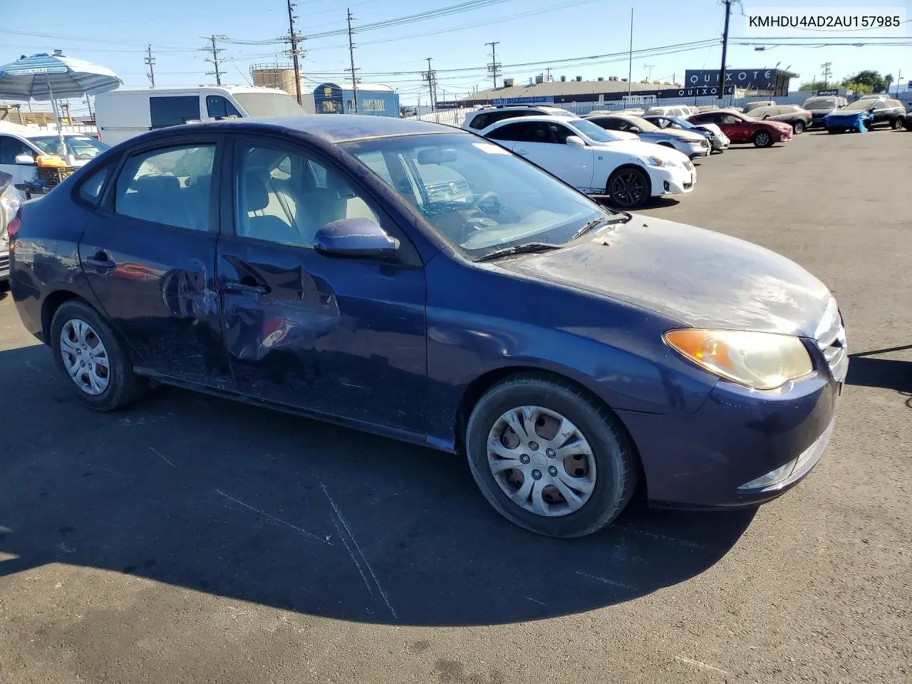 2010 Hyundai Elantra Gls VIN: KMHDU4AD2AU157985 Lot: 62132746