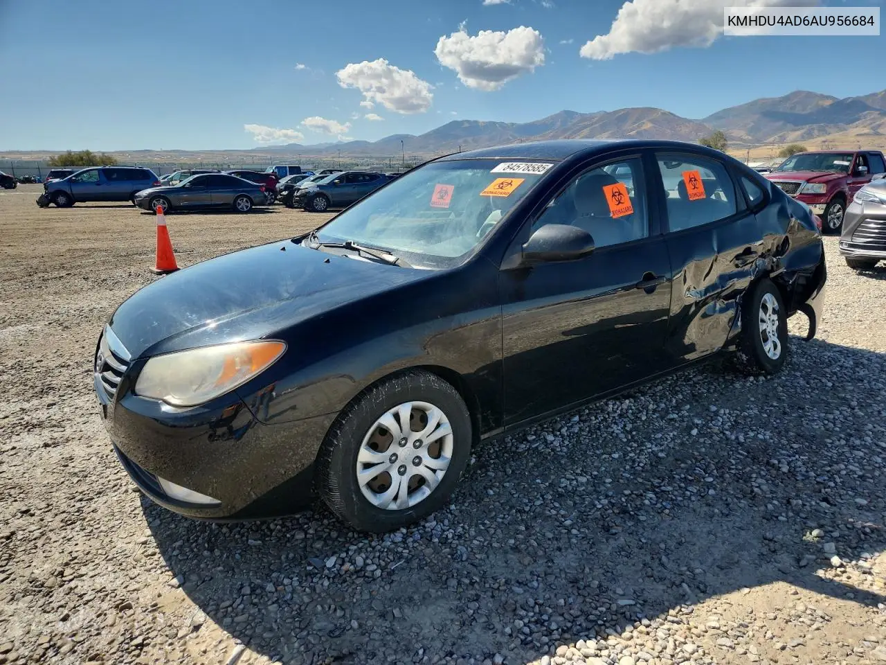 KMHDU4AD6AU956684 2010 Hyundai Elantra Blue