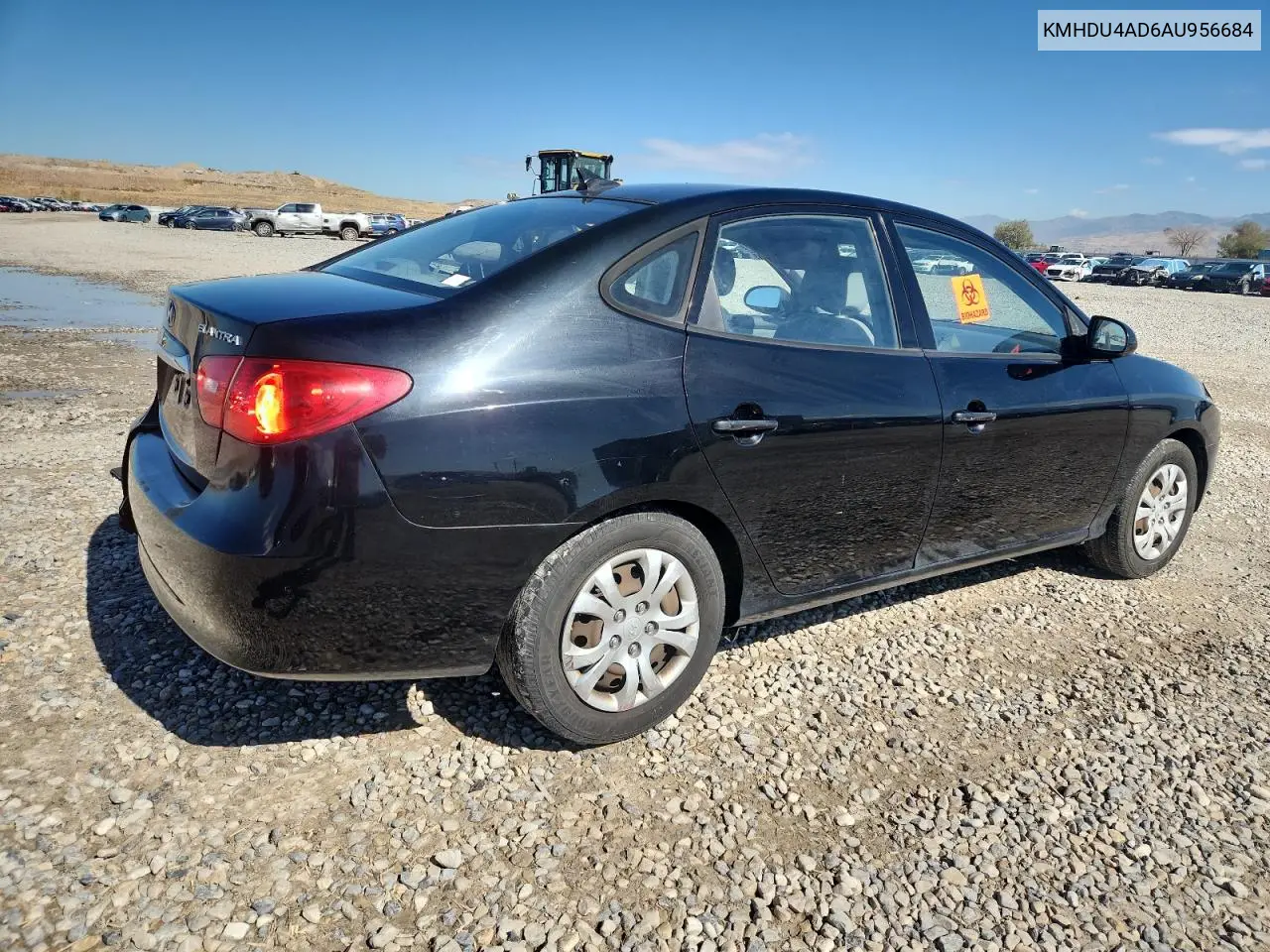 KMHDU4AD6AU956684 2010 Hyundai Elantra Blue