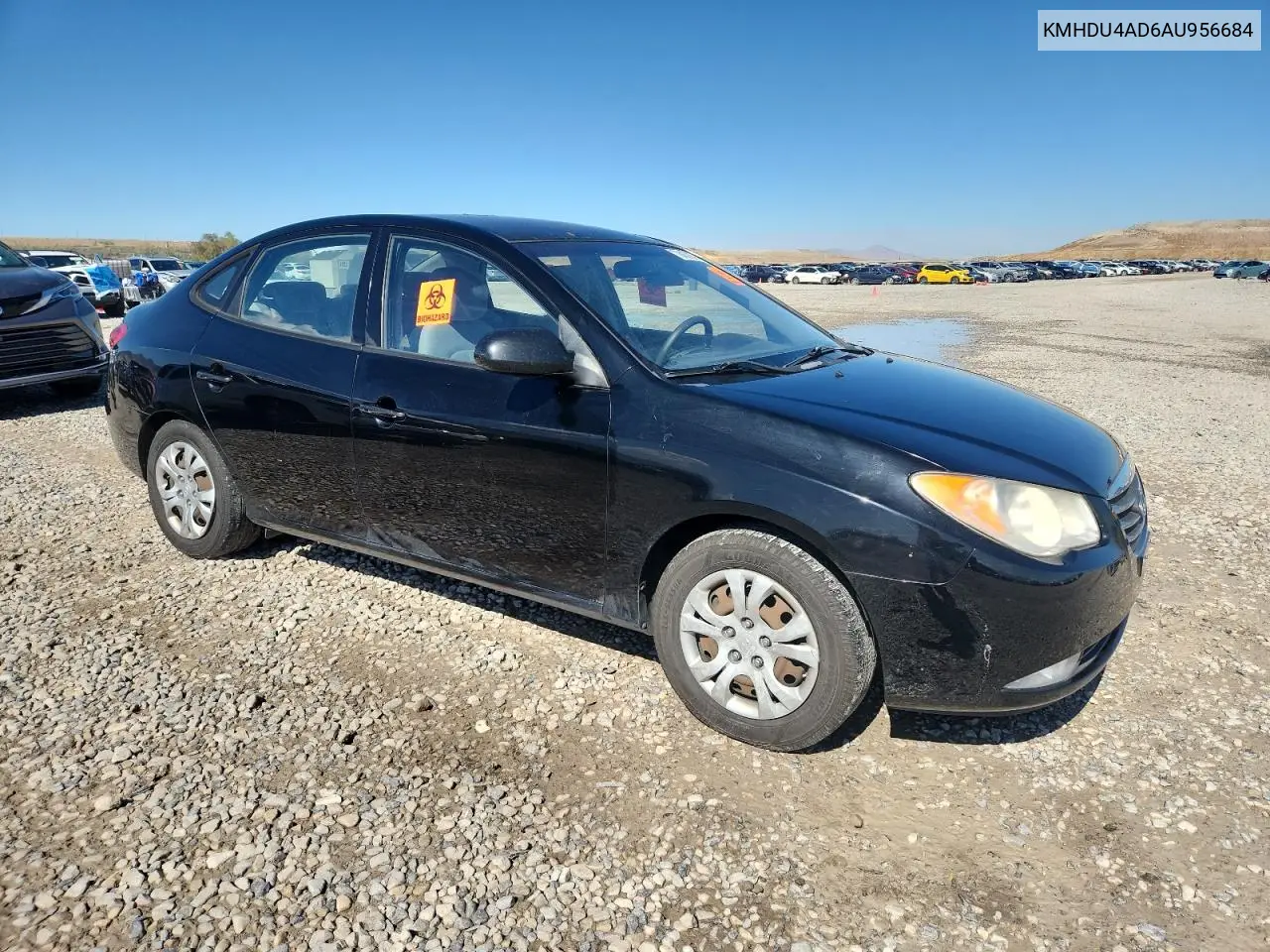 KMHDU4AD6AU956684 2010 Hyundai Elantra Blue