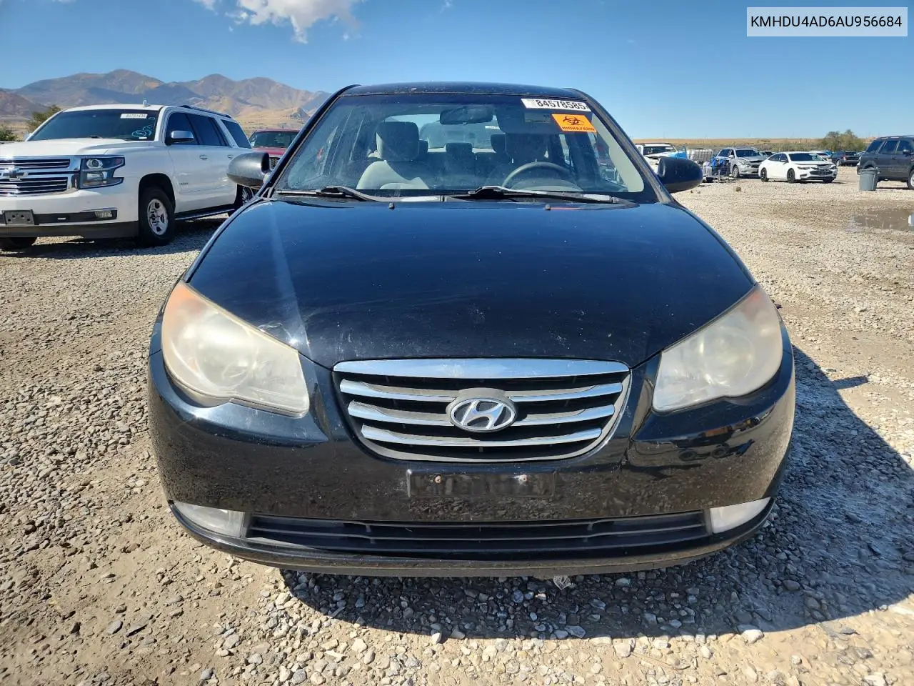 KMHDU4AD6AU956684 2010 Hyundai Elantra Blue