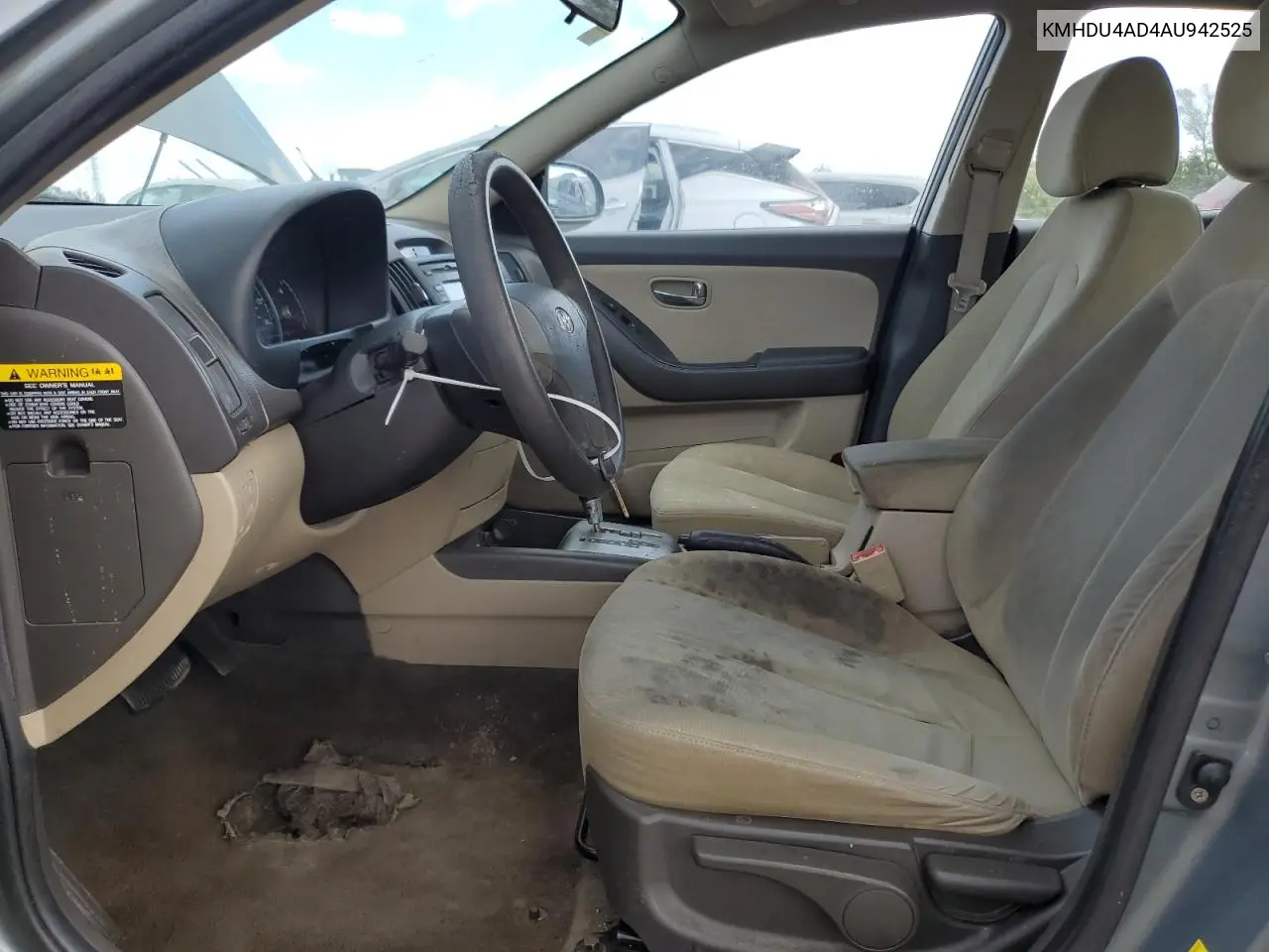 KMHDU4AD4AU942525 2010 Hyundai Elantra Gls