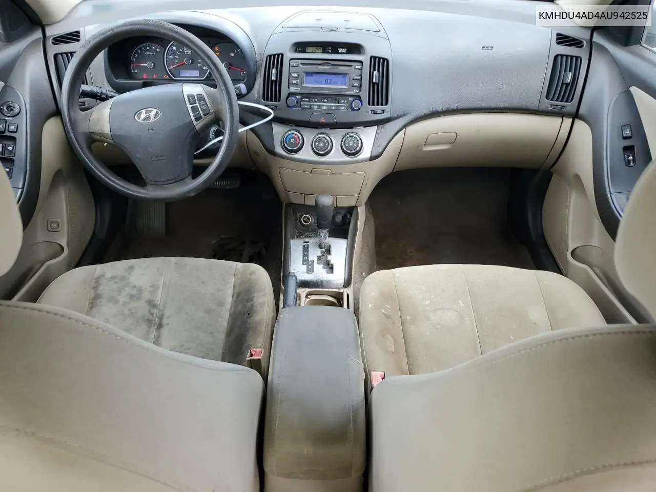 KMHDU4AD4AU942525 2010 Hyundai Elantra Gls