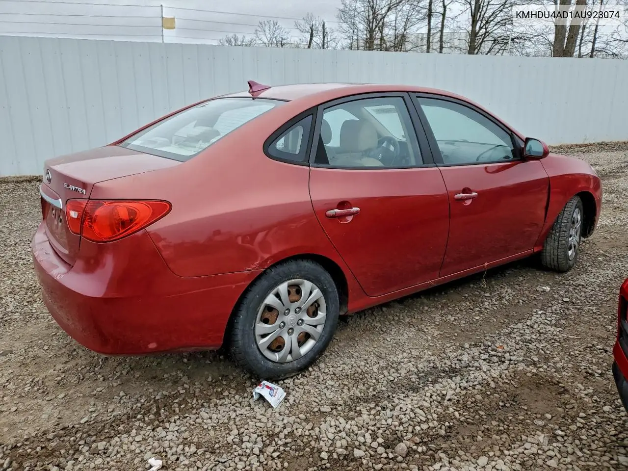 KMHDU4AD1AU923074 2010 Hyundai Elantra Blue