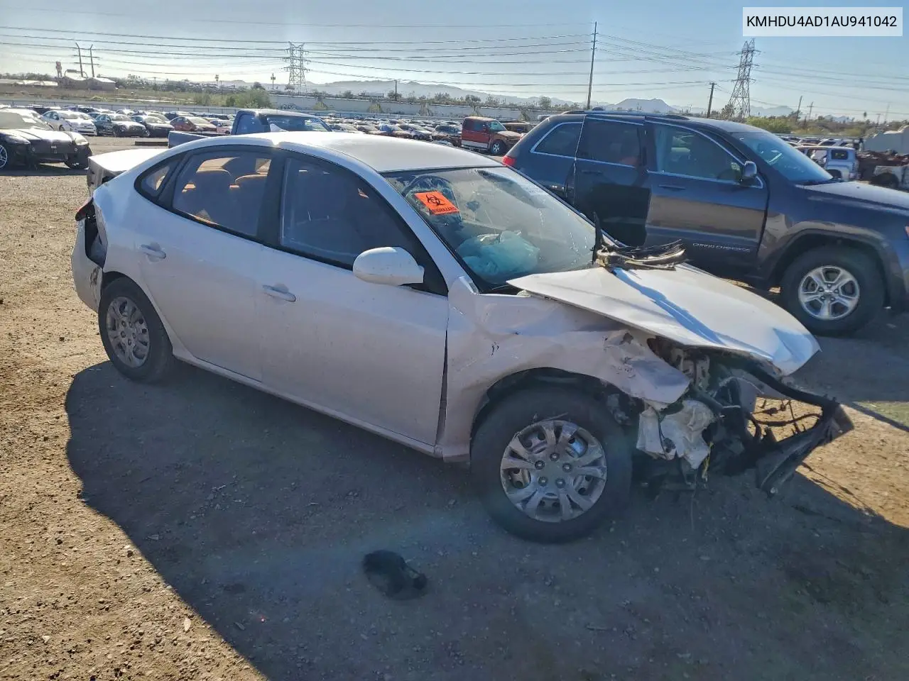 KMHDU4AD1AU941042 2010 Hyundai Elantra Blue
