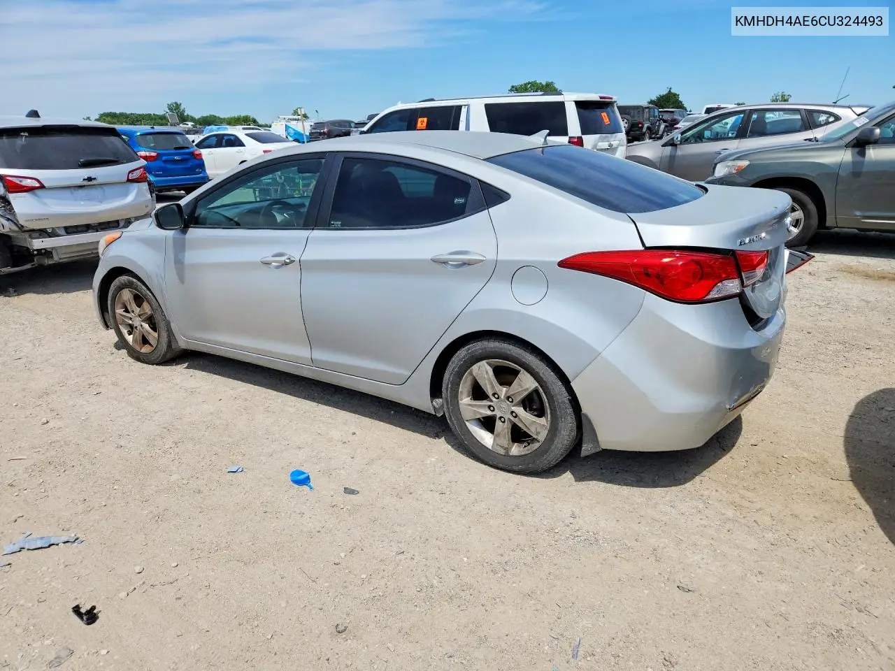 KMHDH4AE6CU324493 2012 Hyundai Elantra Gls