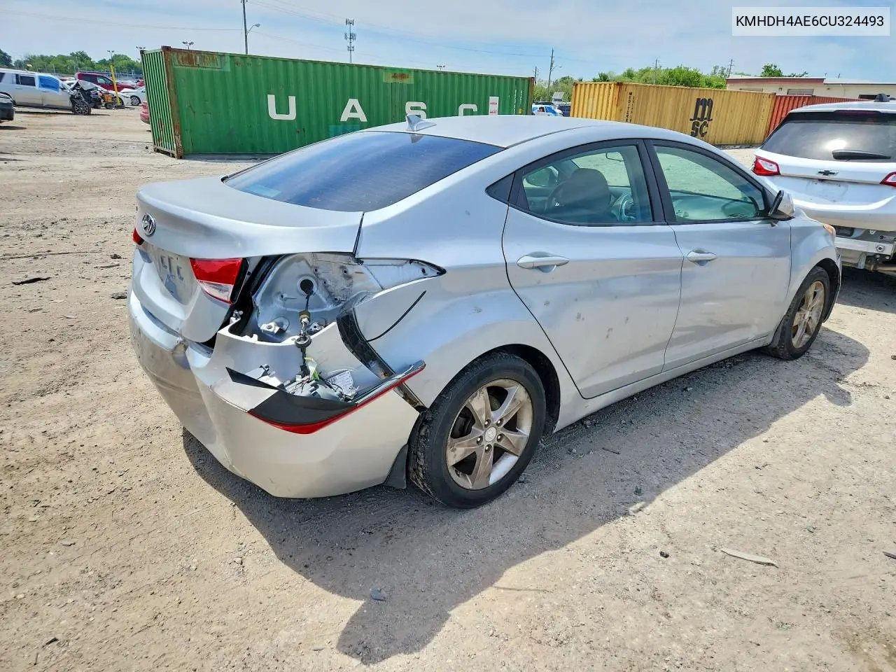 KMHDH4AE6CU324493 2012 Hyundai Elantra Gls
