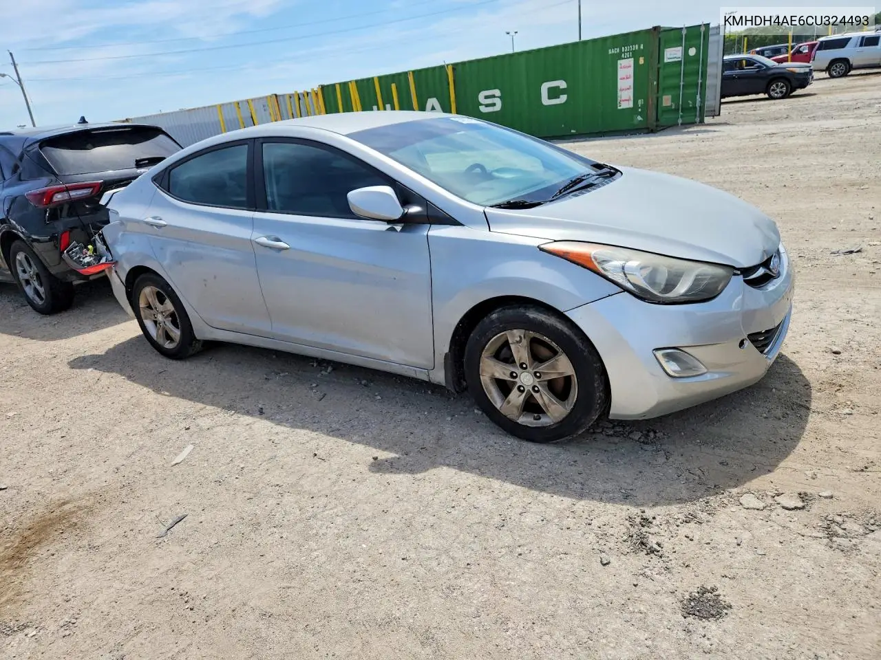 KMHDH4AE6CU324493 2012 Hyundai Elantra Gls