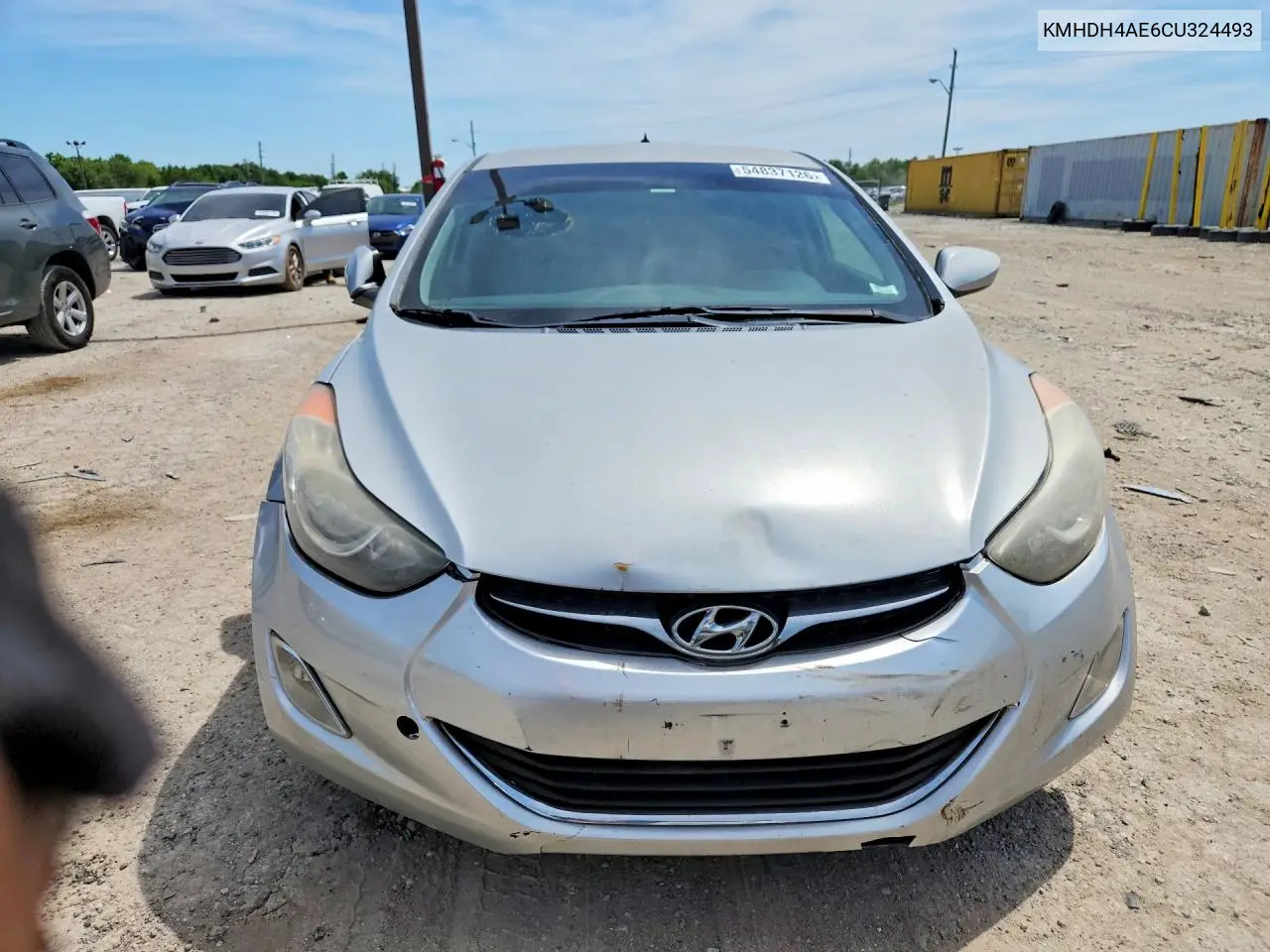 KMHDH4AE6CU324493 2012 Hyundai Elantra Gls