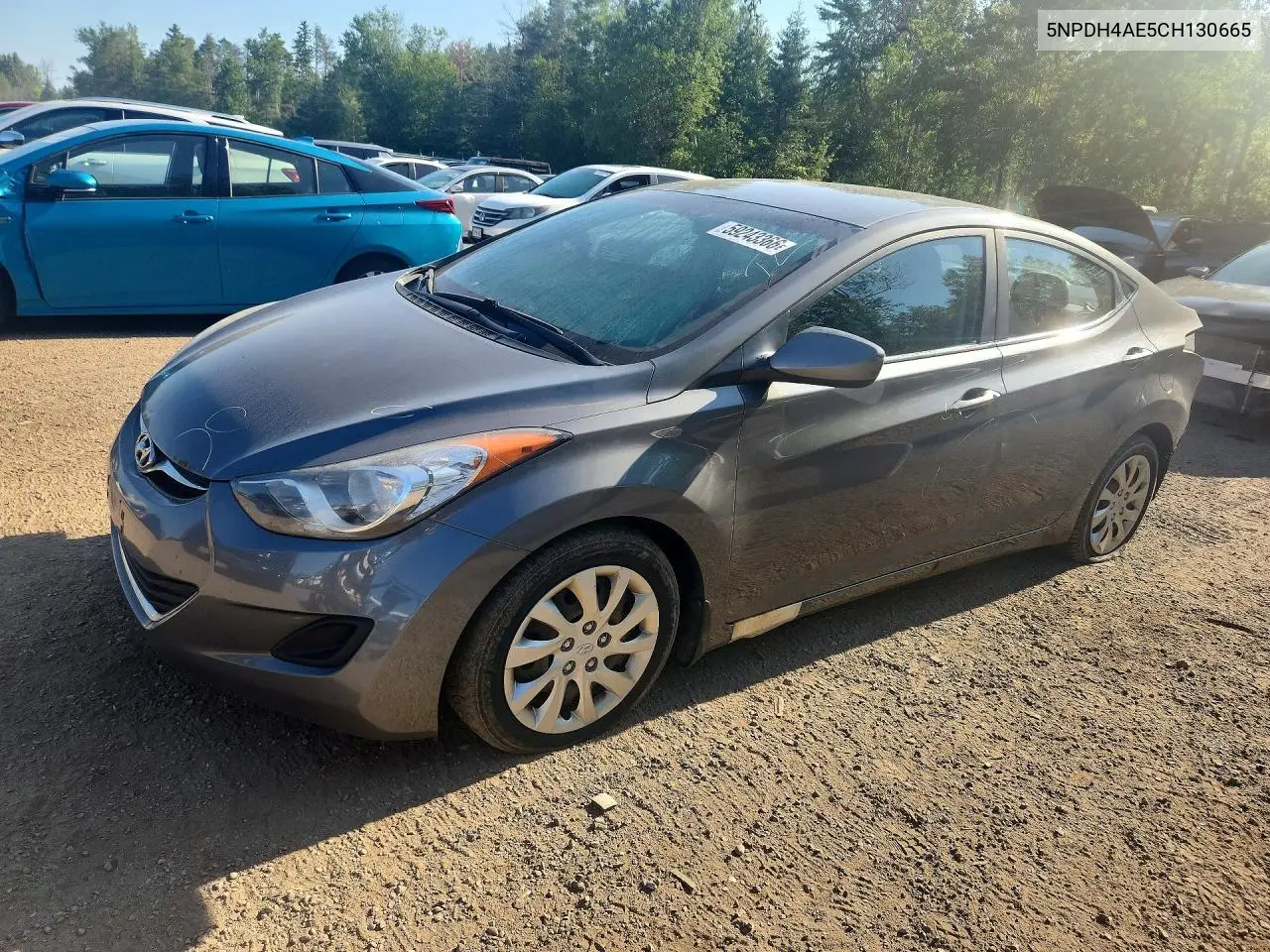 2012 Hyundai Elantra Gls VIN: 5NPDH4AE5CH130665 Lot: 59243366